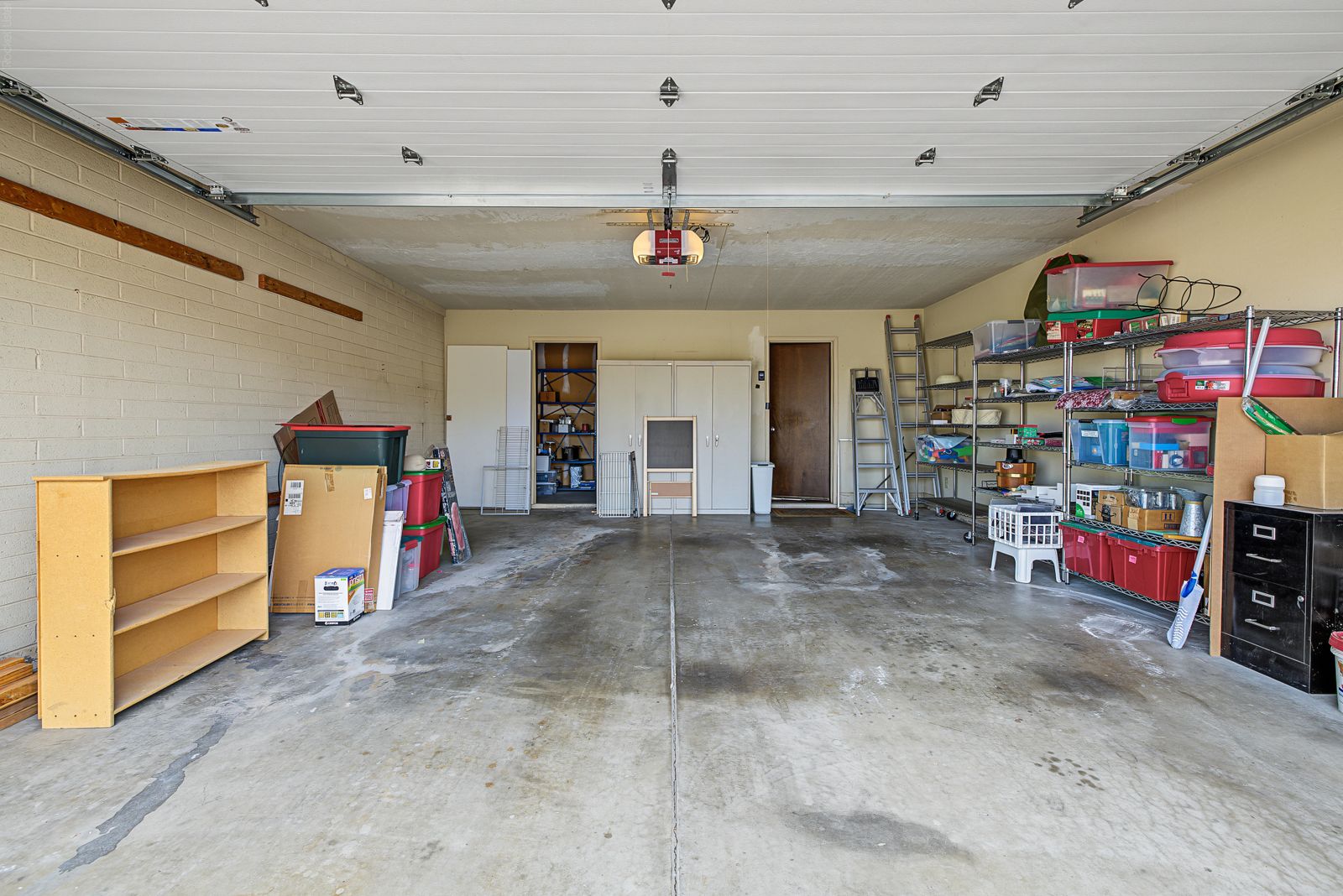 Two-car garage with storage